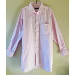 Executive Collection Tom James XXL Custom Pink Check Cotton Long Sleeved Shirt